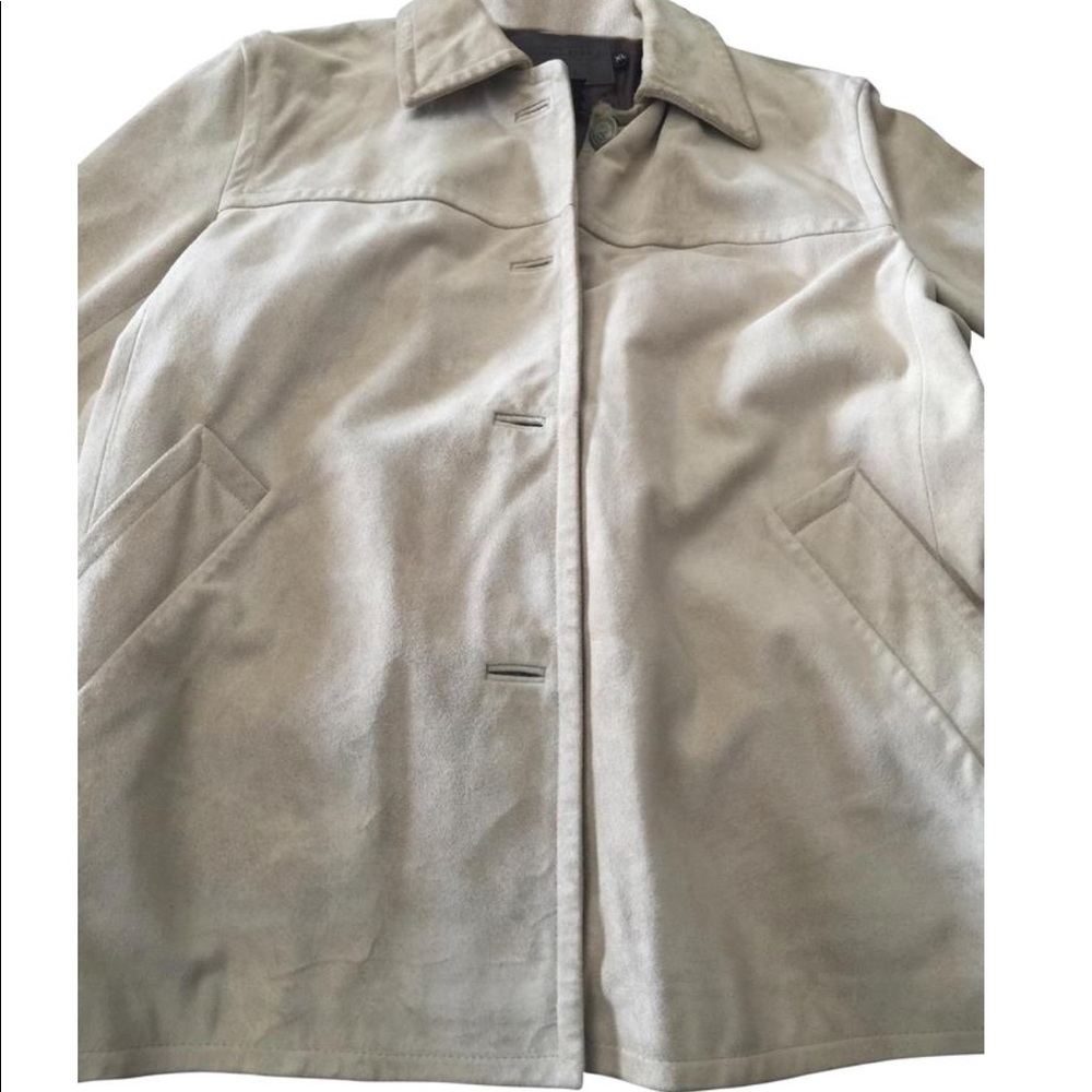Coach Light Tan Suede Coat